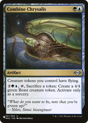 Combine chrysalis list - -,